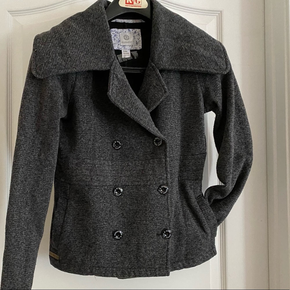 Element gray blazer sweater
